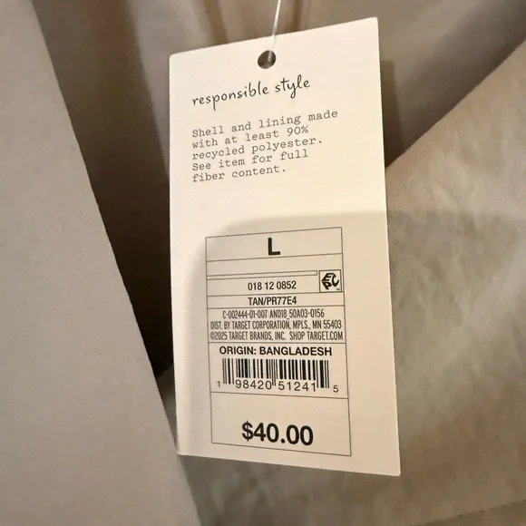 a new day Women's Beige Trench Coat - Picture 3 of 3